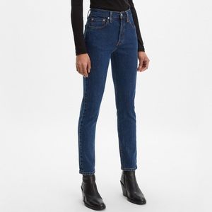 Levi's Premium Life's Work Dark Wash 501 Skinny Jeans